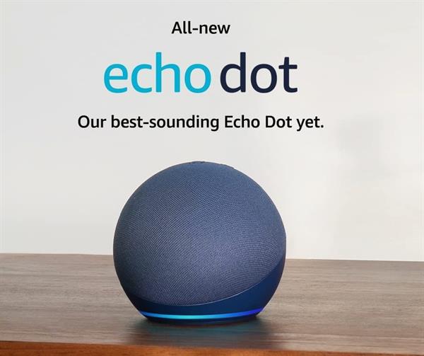 eBookReader Amazon Echo Dot 5th gen havblå